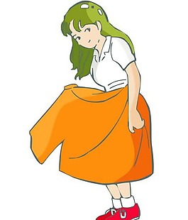 位图 人物 少女 色彩 橙色 免费素材