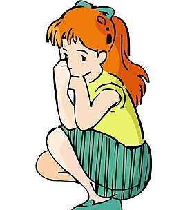 位图 人物 少女 色彩 橙色 免费素材