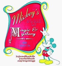 位图 卡通动物 米老鼠 米奇 文字 免费素材