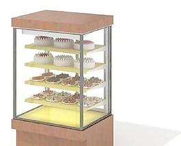 卖场食品立式展柜