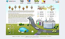 学习网站PSD模板图片