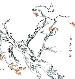 国画梅花