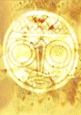 位图 抽象人物 色彩 黄色 图腾 免费素材