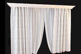 淡雅白色成品窗帘 Curtain 27