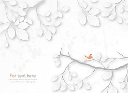 画花卉背景矢量插画