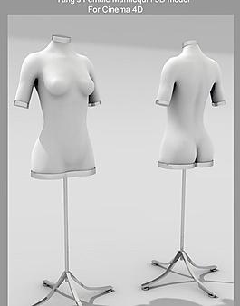 女体半身服装模特