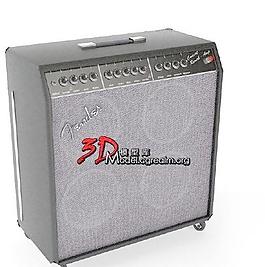 Fender Concert Reverb Guitar Amplifier 芬德音乐会混响吉他音箱 (带贴图)