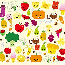 矢量图 卡通 卡通静物 免费素材