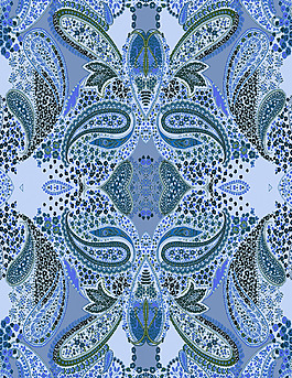 位图 欧式古典 佩斯利涡旋纹 免费素材