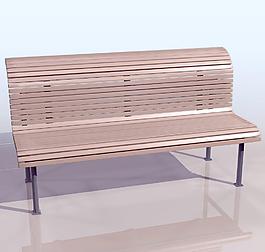 BENCH2 公园一角长凳模型04