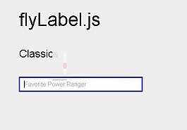 jQuery标签插件flyLabel