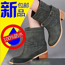 毛呢短靴直通车海报