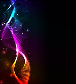 曲线科技矢量图