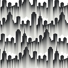 矢量图 休闲风 建筑 免费素材