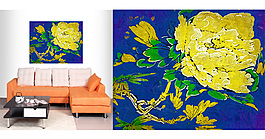 家居室内装饰画花卉