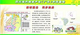 粮食产业示范基地展板图片