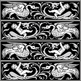 矢量图 民族风 线条 免费素材