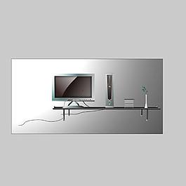 台式电脑摆放示意图