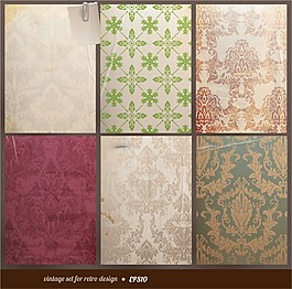 古典花纹背景素材