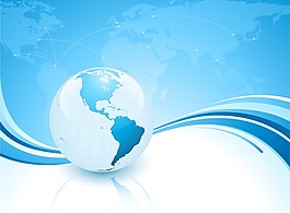 地球科技矢量图