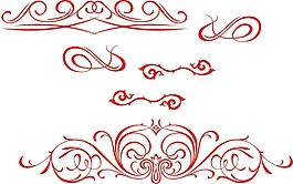 中国风花边