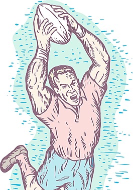 橄榄球运动员跳水计分一试