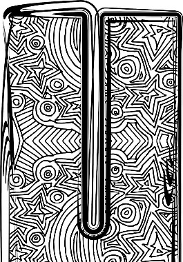 衬线字体的矢量插图