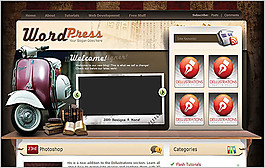 Wordpress网站设计模板素材