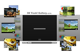 3D视频相册flash+xml素材