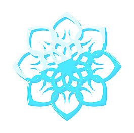 装饰艺术的雪花