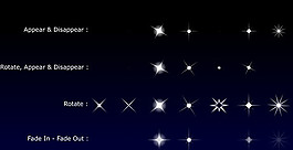 星星闪烁效果flash模板