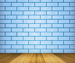 蓝色的砖室的背景