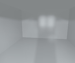 灰色的空的内部渲染的背景