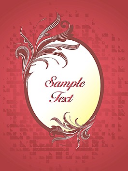 用花装饰的框架纹理背景