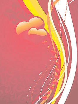 矢量浪漫的背景