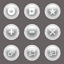 多媒体图标矢量