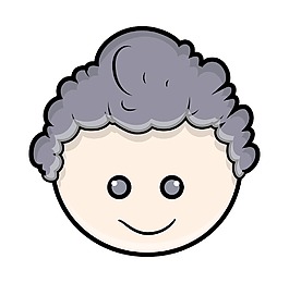 可爱的孩子微笑