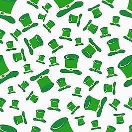 快乐的圣巴特里克节的概念与灰色背景的妖精帽子