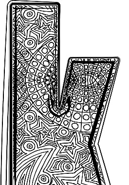 衬线字体的矢量插图