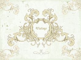 花卉矢量插画框架