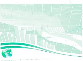 绿色数字摘要向量