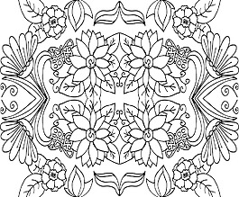 手绘背景矢量插画