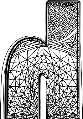 衬线字体的矢量插图