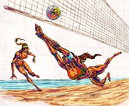 沙滩排球