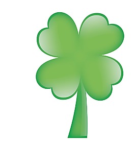 三叶草绿色叶图标