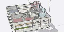 萨伏伊别墅su模型