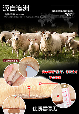 真皮雪地靴海报图