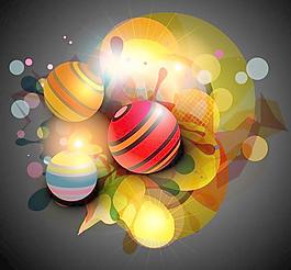 梦幻般的色彩图案的领域背景矢量素材