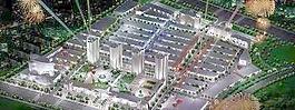 喧哗的现代建筑群夜景3D模型1款