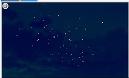 夜晚天空星星闪烁flash动画
